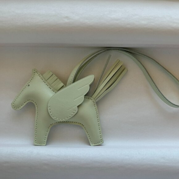 Hermes Rodeo Pegase Pegasus PM Vert Fizz bag charm for birkin kelly - Picture 3 of 6